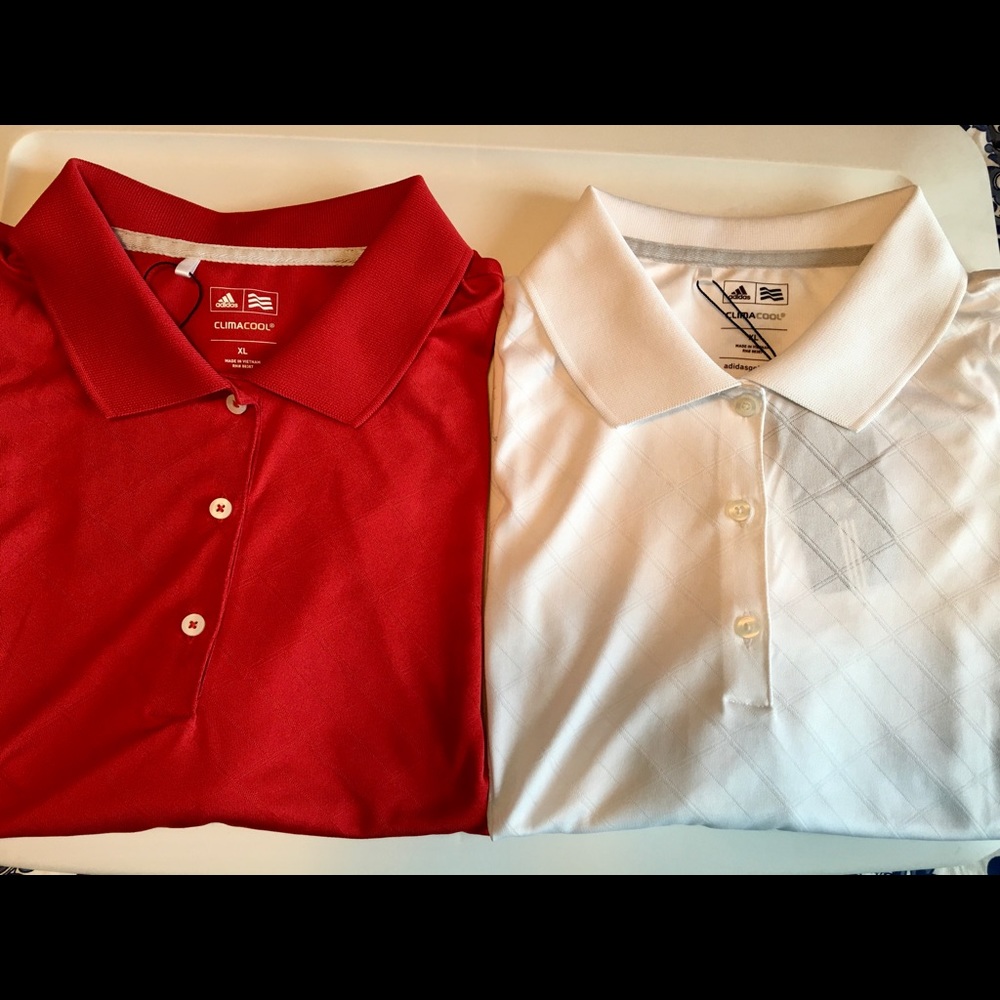 Adidas Climacool Golf Polo Shirts Bundle NWT